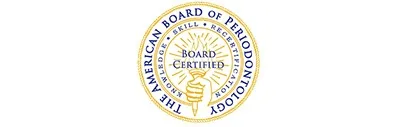 American Board of Periodontology board-certified seal