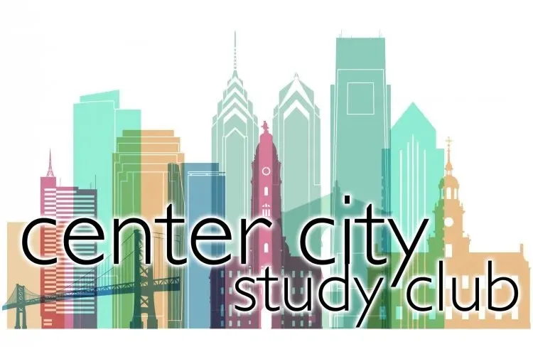 Center City Study Club Philadelphia skyline logo
